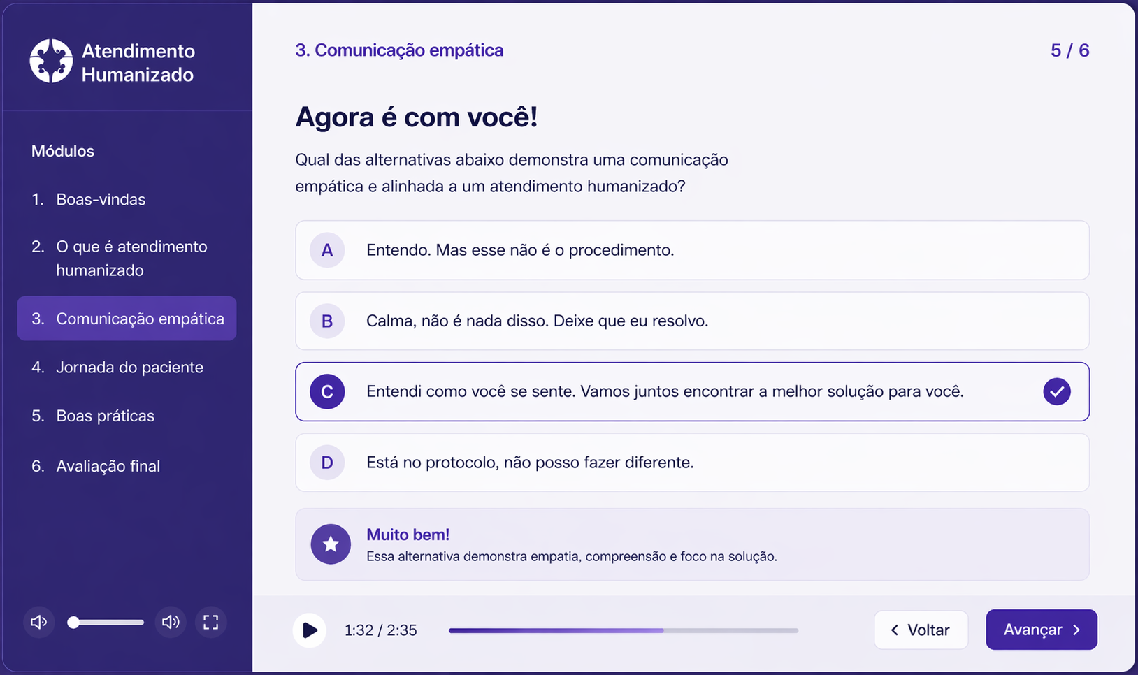 Curso de Certificação em Atendimento Humanizado - 2