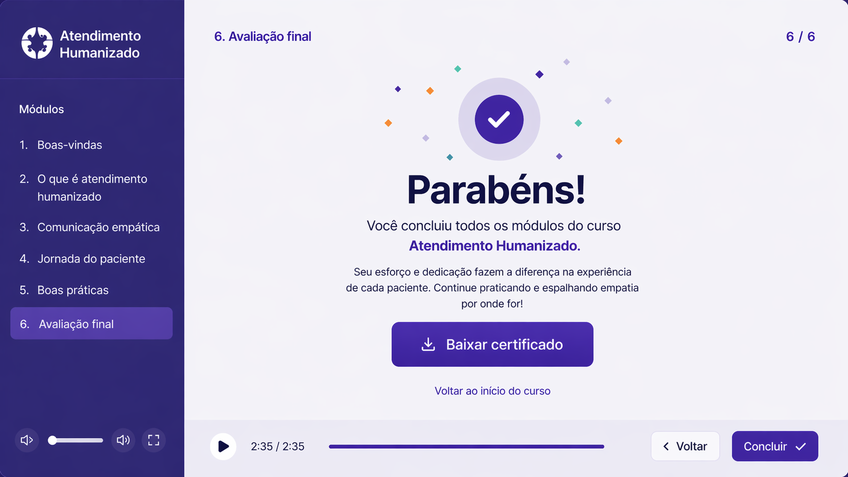 Curso de Certificação em Atendimento Humanizado - 3
